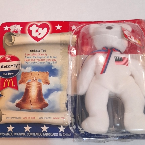 💗 New 2000 Mcdonalds Beanie Bear Lot - Picture 2 of 4